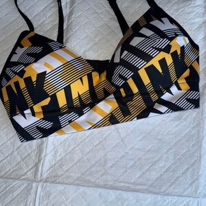 Victoria's Secret Black and Yellow Bra